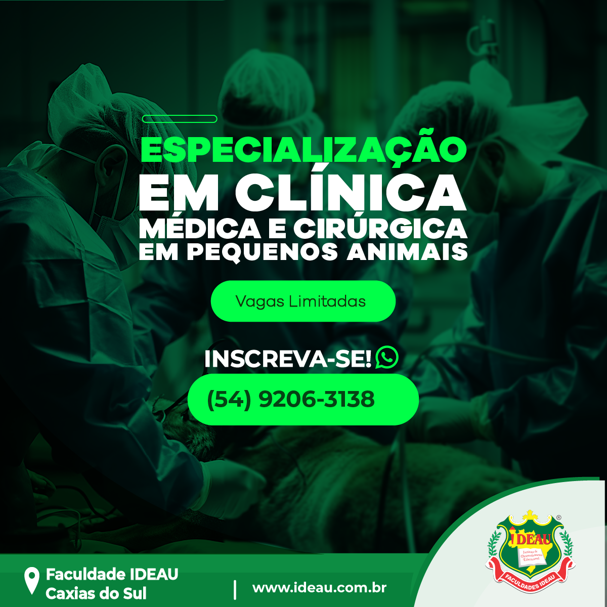 Especialização em Clínica Médica e Cirúrgica de Pequenos Animais