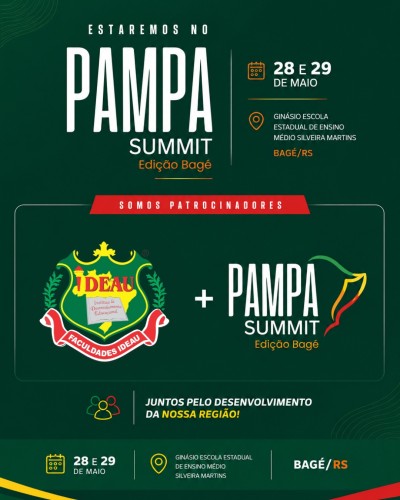 A IDEAU estará presente no Pampa Summit em Bagé